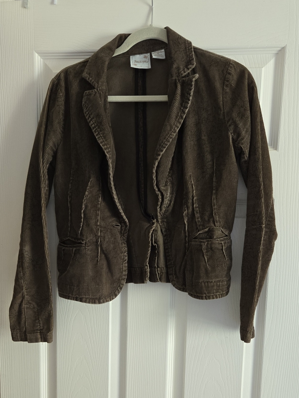 Olive-Brown Corduroy Blazer Jacket (Runs Small)